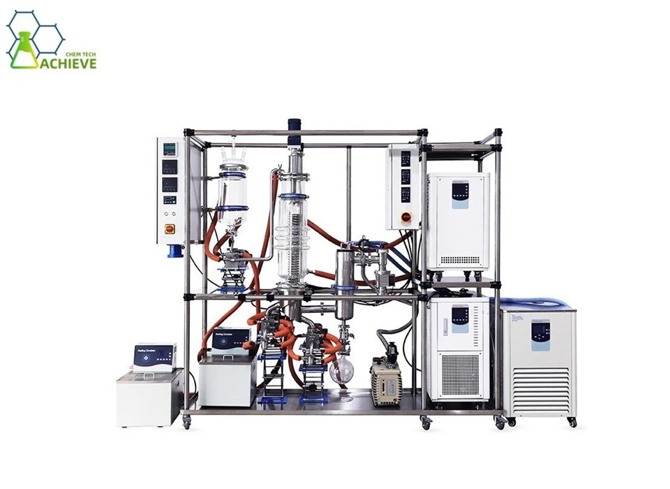 Hybrid Wiped Film Distillation Unit | 0.25m² Molecular Distillation System best