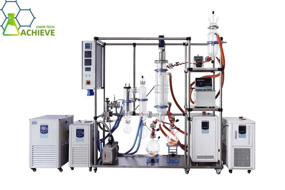 Hybrid Wiped Film Distillation Unit | 0.25m² Molecular Distillation System suppliers
