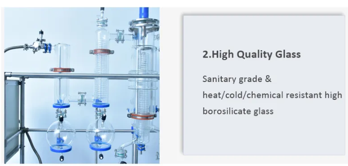 Glass Wiped Film Evaporator details 01 Glass Wiped Film Evaporator details 01