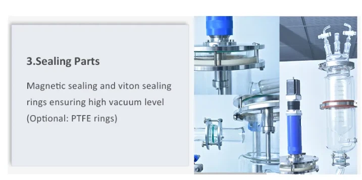 Glass Wiped Film Evaporator details 02 Glass Wiped Film Evaporator details 02