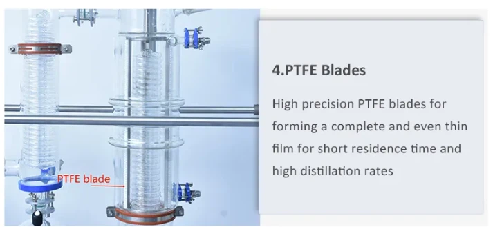 Glass Wiped Film Evaporator details 03 Glass Wiped Film Evaporator details 03