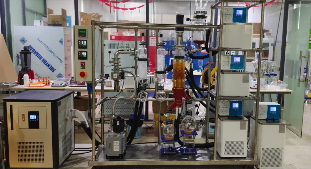 Glass Wiped Film Evaporator at customer site Glass Wiped Film Evaporator at customer site